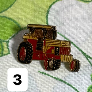 VINTAGE Épinglettes en émail pour tracteur S41 3