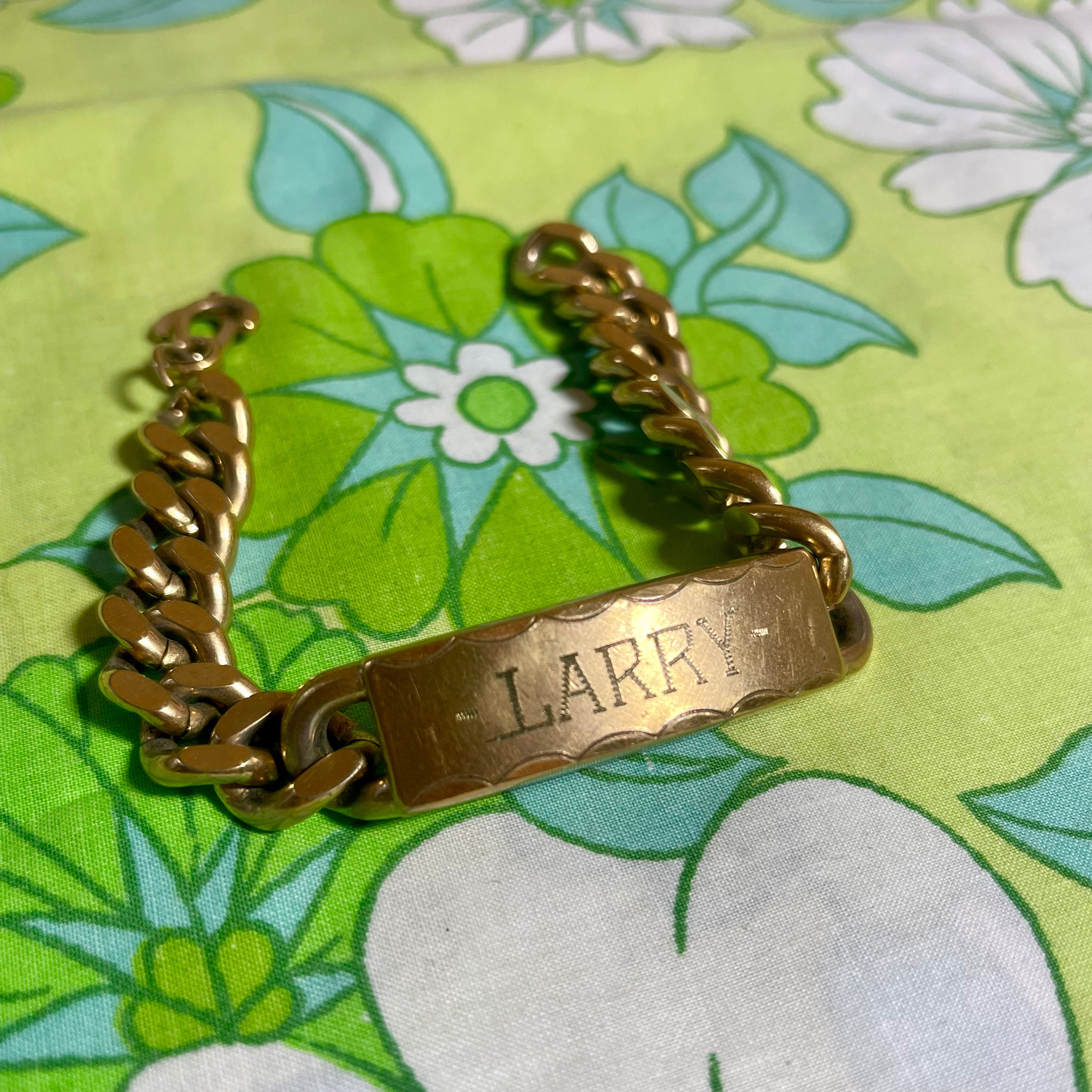 VINTAGE Swank ID Bracelet | Larry | Heavy Metal | T60 - Etsy