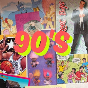 1990's Ephemera Starter Pack  | Vintage 90's | Mystery Grab Bag | Junk Journal | Card Making