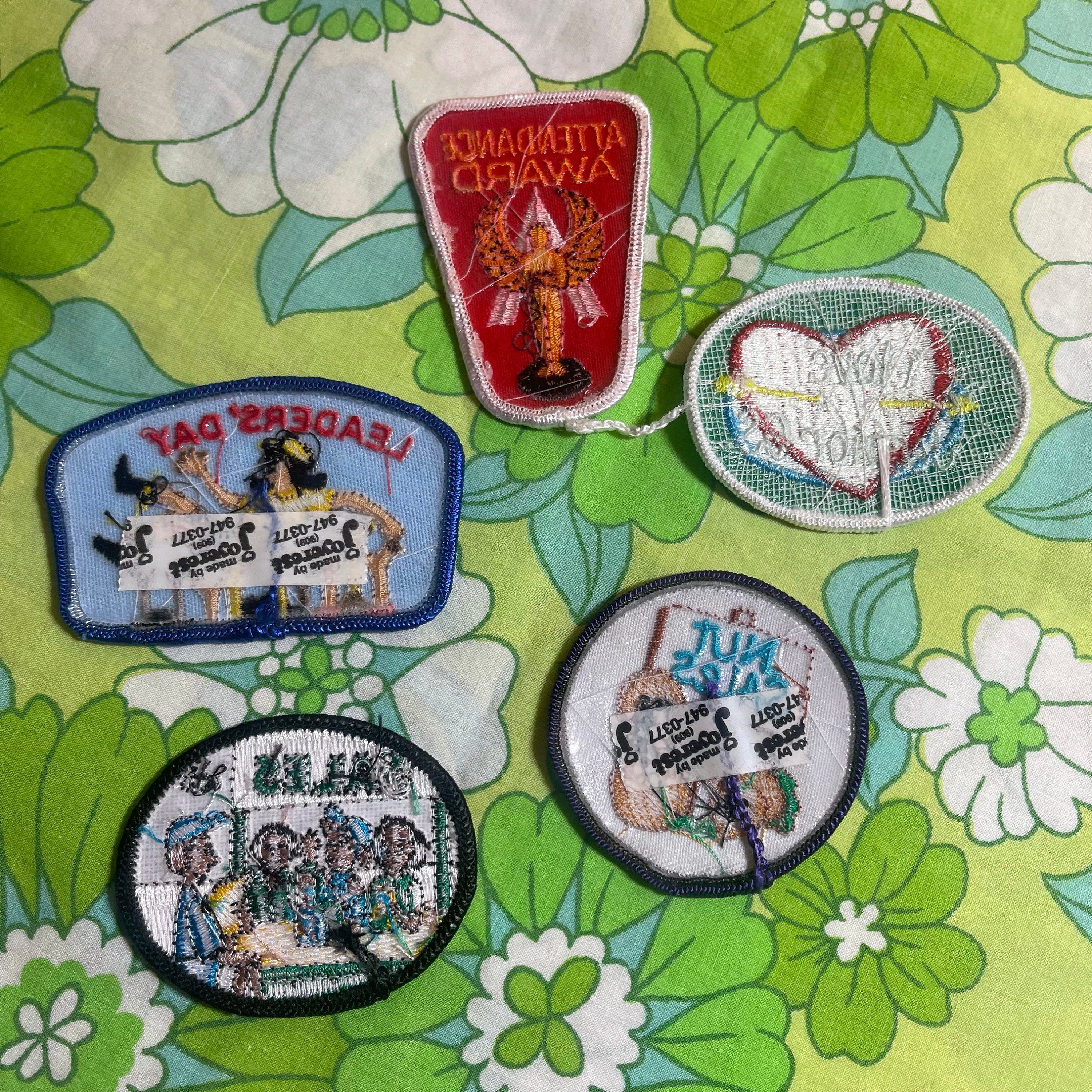 VINTAGE Girl Scout Patches 1990's 2000's Awards Nut Sales Cookies
