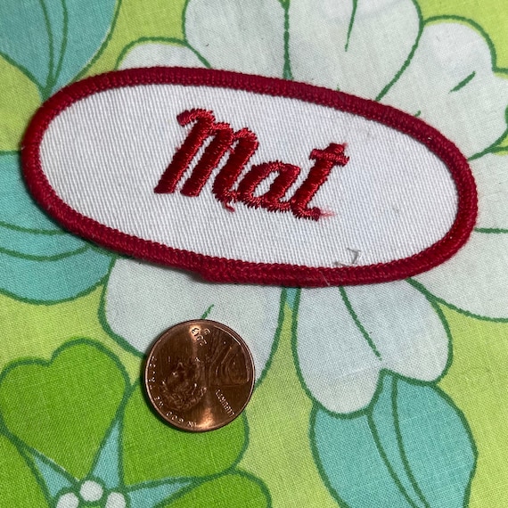 VINTAGE Embroidered Sew-On Name Patches | DR3 - image 3