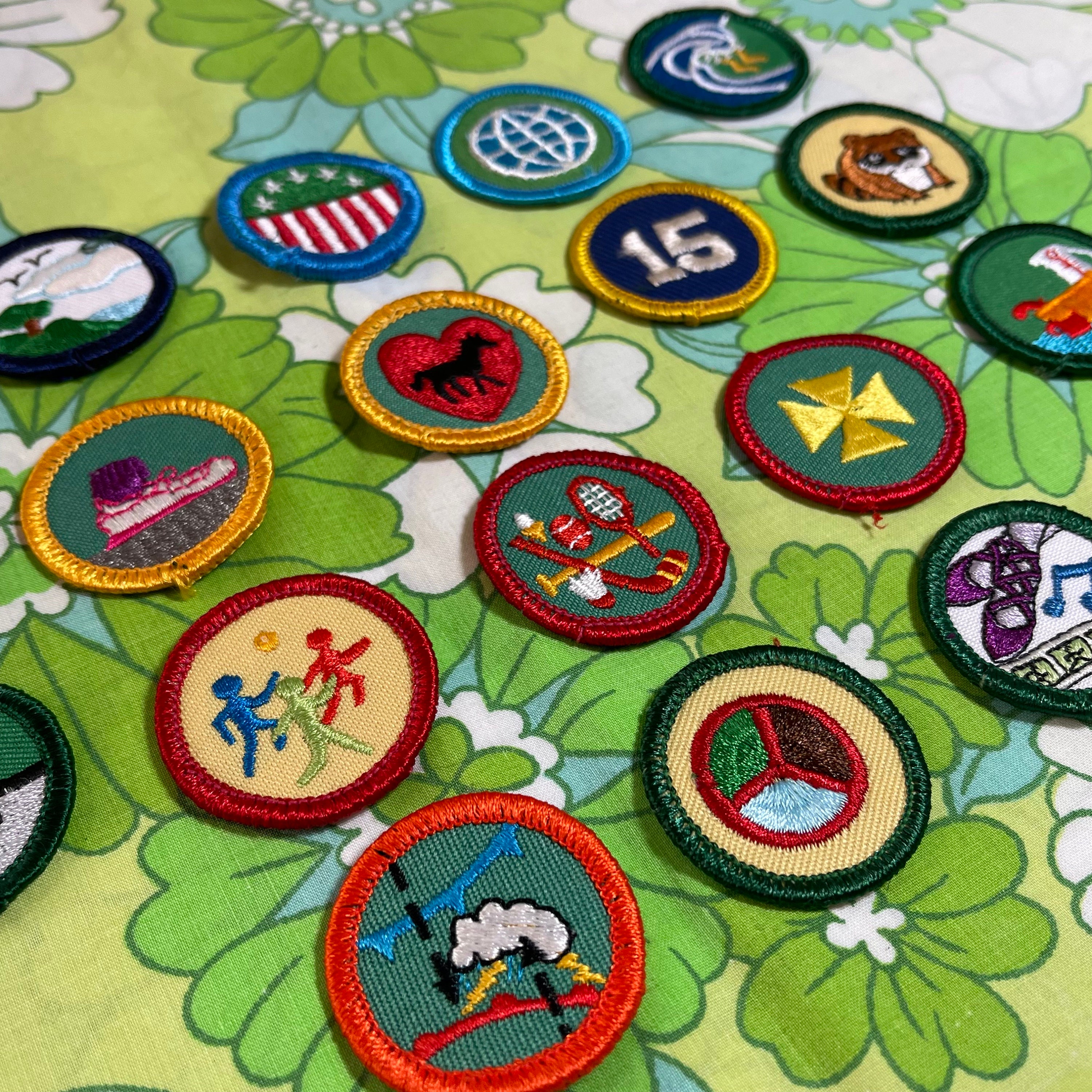 Set of 8 Vintage Girl Scout merit patches – RAD Shirts Custom Printing