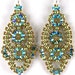 Flamenco Earrings Bead Weaving Instructions Tutorial Pattern
