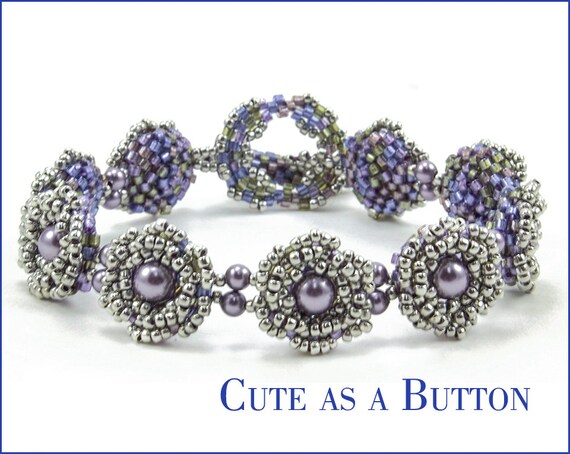 Cute as a Button Bracelet Kit Beading Kit | Etsy