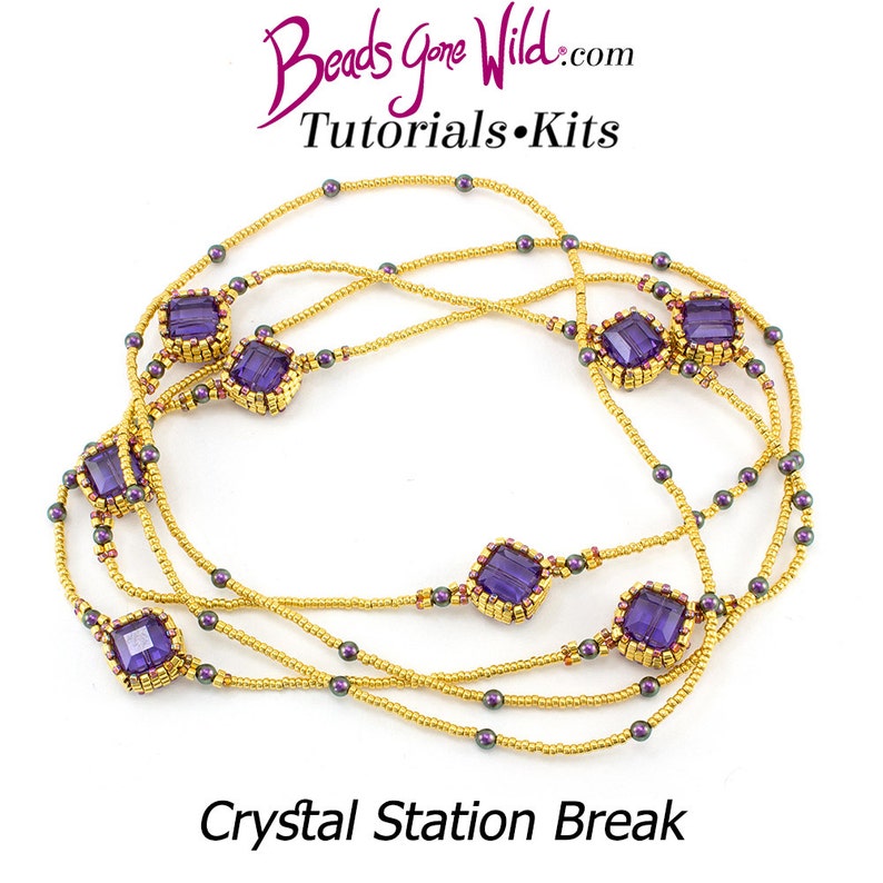 Crystal Station Break Neckalce Kit beading Kit Etsy
