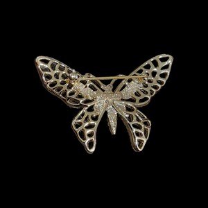 Vintage Butterfly Brooches Signed JJ and Sara Cov FREE SHIPPING imagem 5