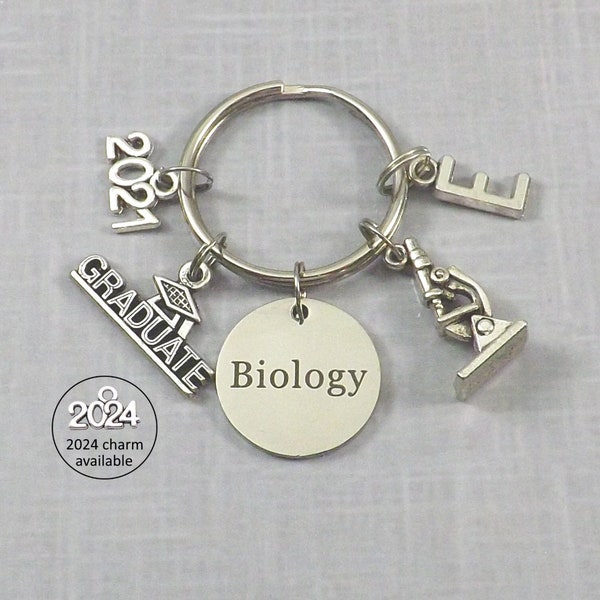 Biology Graduation Gift, Biologist College Graduate Graduation Gift for Him Gift for Her, Class of 2023 Keychain, College Gift