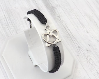 Adoption Symbol Cord Bracelet - Gift for Adopting Parents or Birth Mother