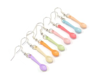 Colorful Spoon Earrings, Chronic Illness Spoon Theory, Spoonie Earrings