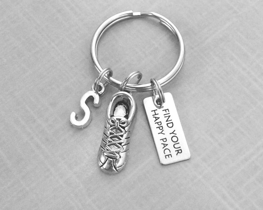 Pace Count Keychains Track or Cross Country Keychain – Find Your Happy Pace – Gift for ...