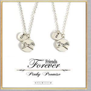 Personalized On Sale Pinky Promise Necklaces Best Friend Gift THE ORIGINAL Friends Forever Matching Couples Pinky Swear Boyfriend Girlfriend image 2