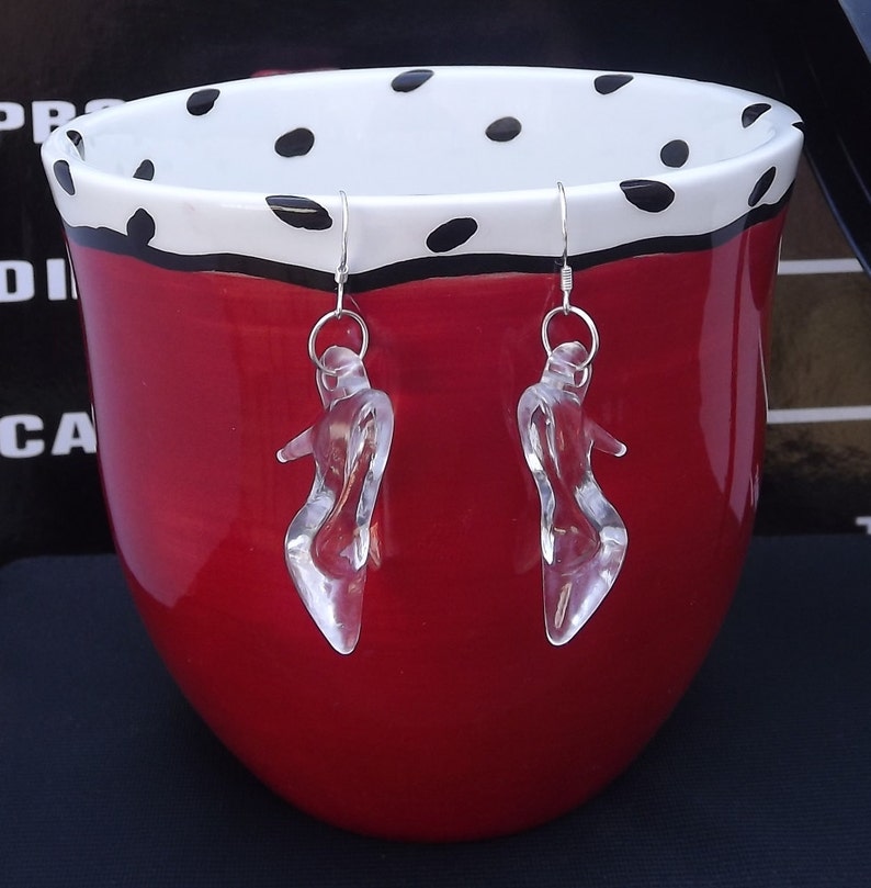 Cinderella Glass Slipper Earrings Princess Earrings High Etsy