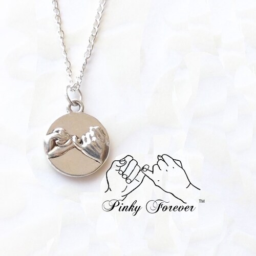 Pinky Promise Necklace His Hers Couples 