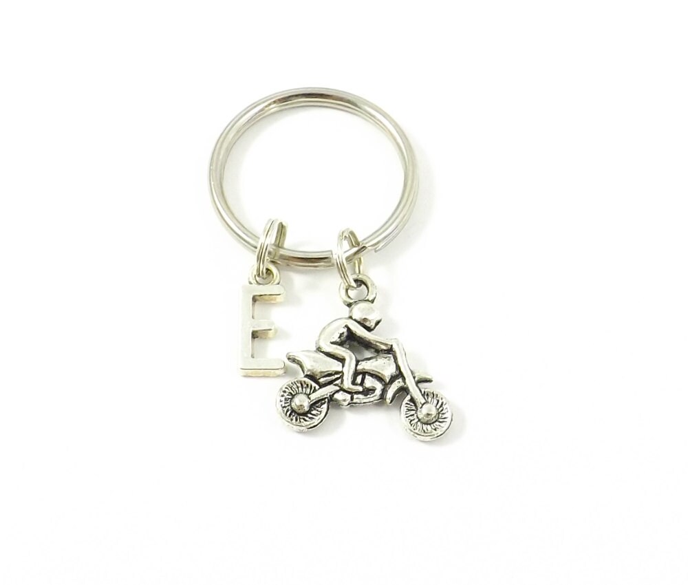 Motorcycle Gift Motorcycle Keychain Motocross Keychain Dirt Etsy