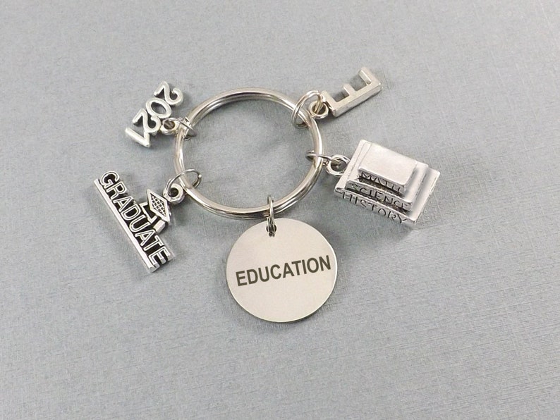 College Gift Teacher Graduation Gift 2021 Keychain Teaching Degree Graduation Gift for Him Gift for Her Education College Graduate