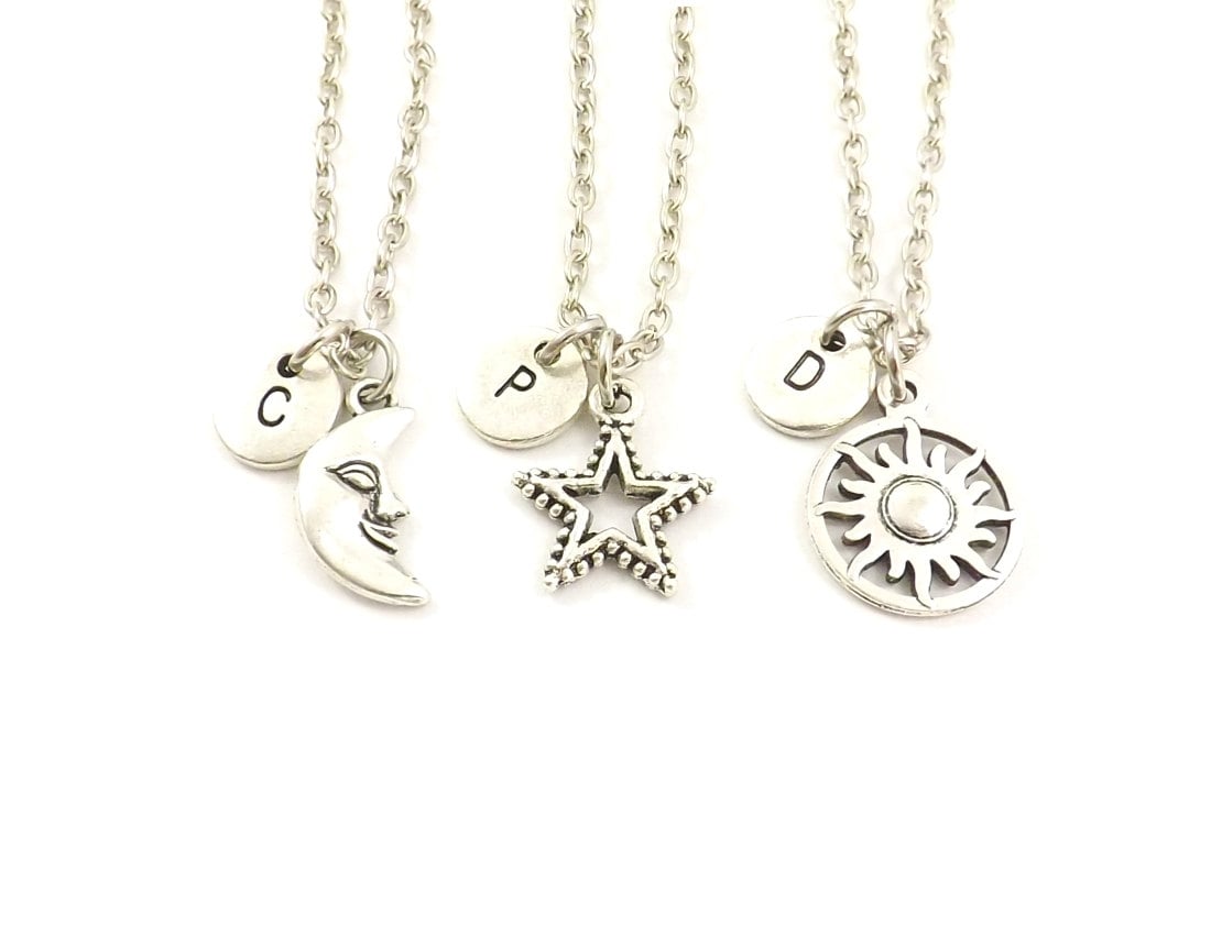 Your Always Charm Best Friend Necklace for 2 Friendship Gifts Star Moon Necklace for Friends Matching Necklaces for Best Friends 