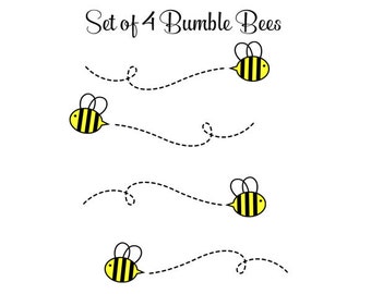 Bumble Bee Decals - Nursery Bee Decals - Baby Nursery Decals - Bumble Bee Décor