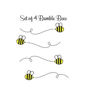 Bumble Bee Decals - Nursery Bee Decals - Baby Nursery Decals - Bumble Bee Décor