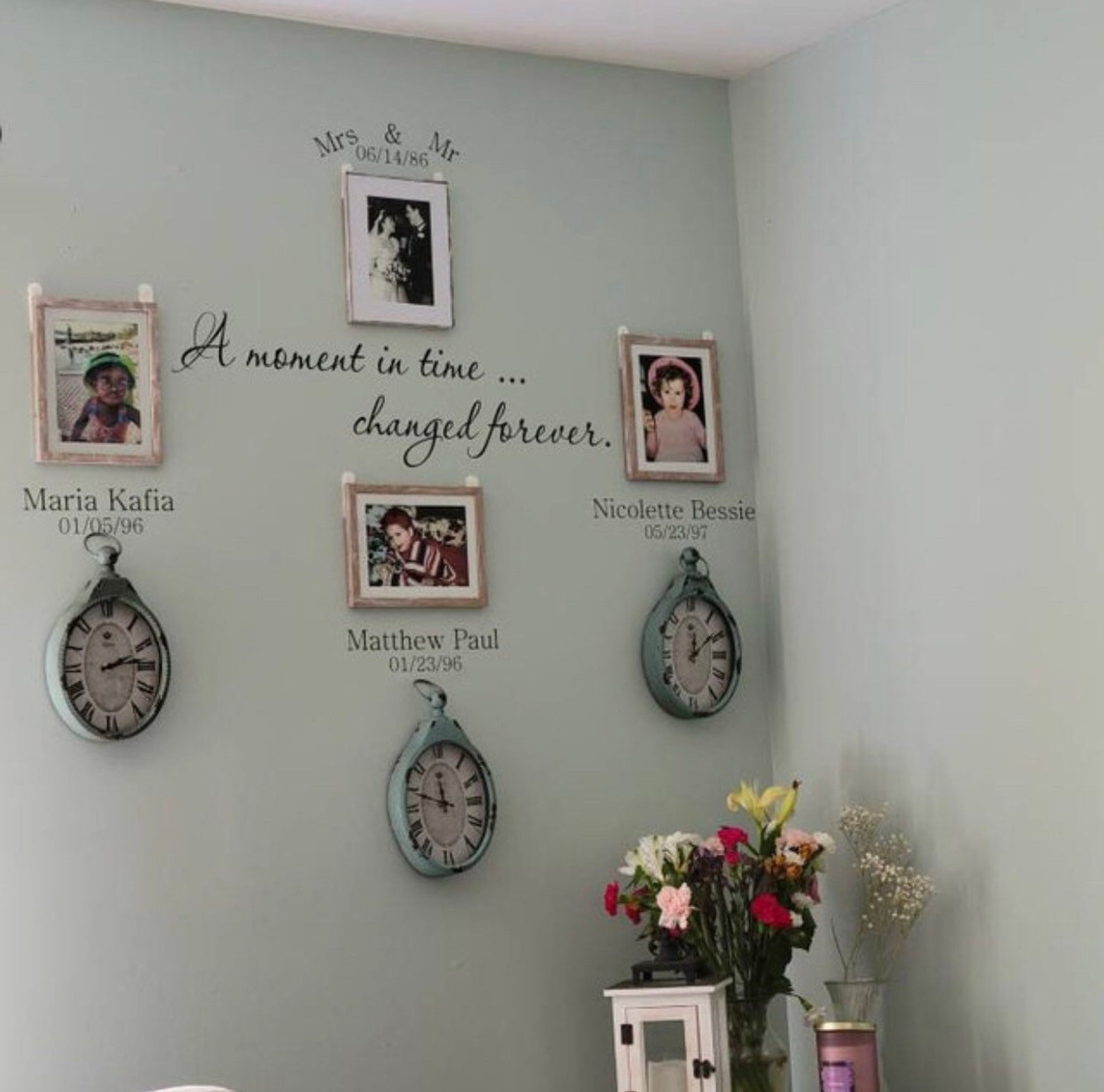 A Moment in Time Wall Decal Moments in Time Changed Forever - Etsy