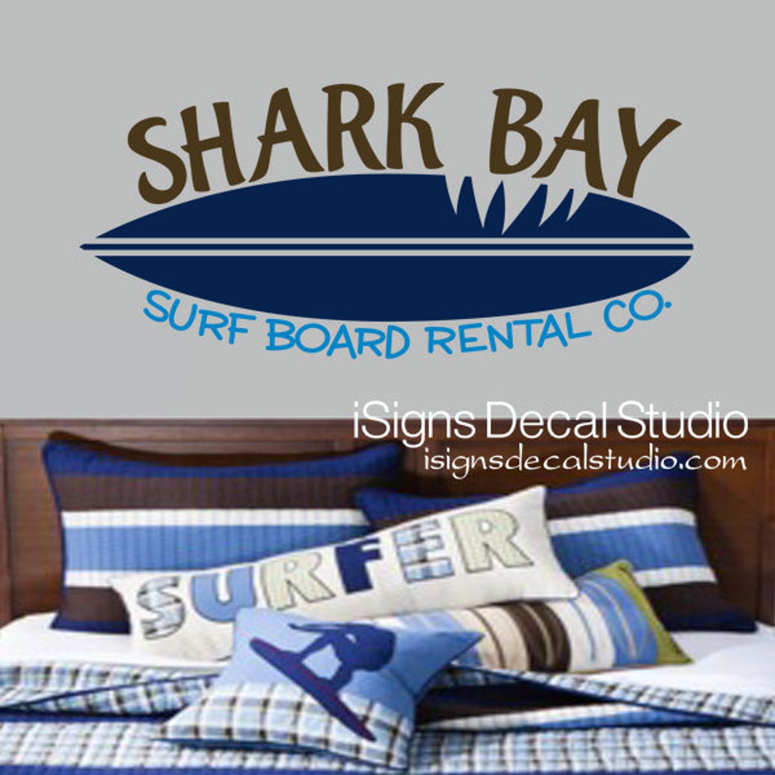 Vinyl Wall Decal Shark Wall Decal Shark Decal Kids Room Etsy