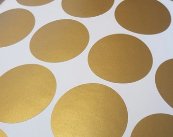 Gold Polka Dot Decals for Nursery - Elegant Circle Wall Stickers - Trendy Gold Décor - Vinyl Baby Room Wall Decals