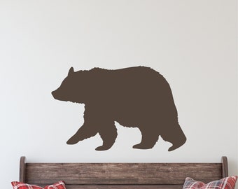 Bear Wall Decal - Forest Friends Nursery Decor - Boho Bear Kids Room Bear Wall Decals