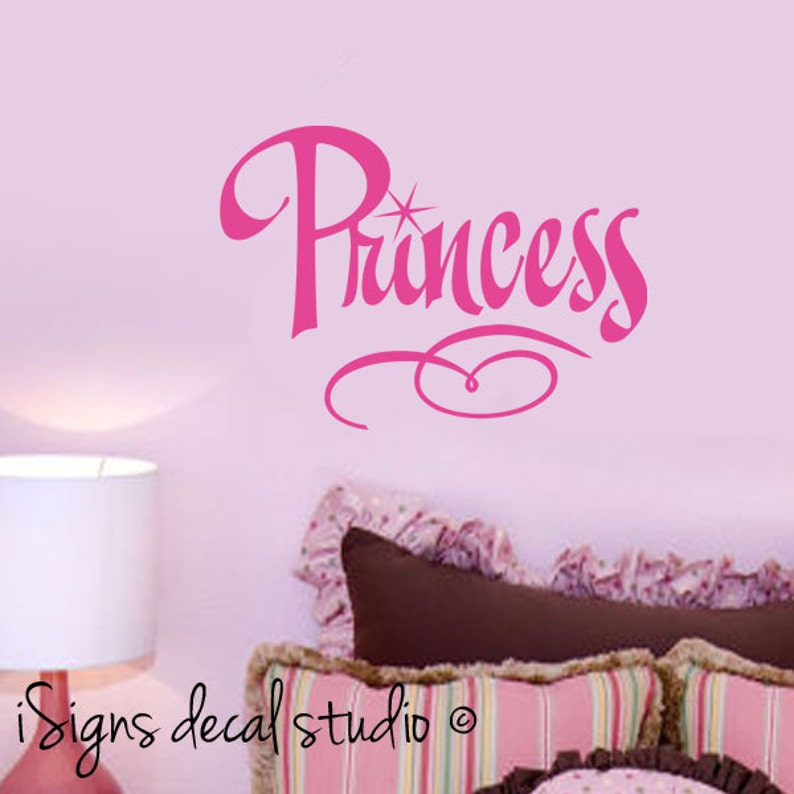 GIRLS PRINCESS DECAL Nursery Girls Room Princess Wall Etsy