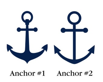 Nautical Anchor Wall Decal - Nautical Nursery - Anchor Stickers