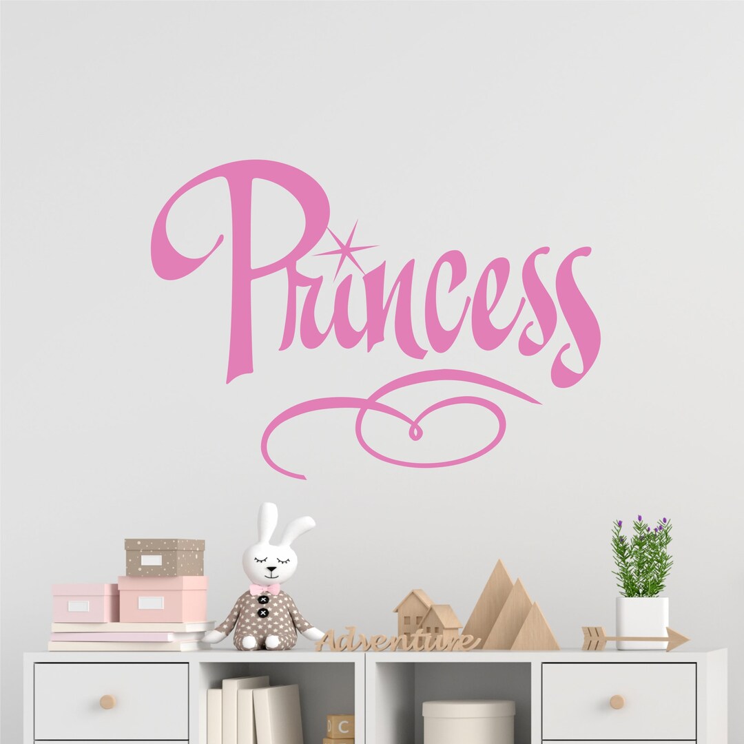 PRINCESS DECAL Nursery Girls Room Princess Wall Decal Etsy