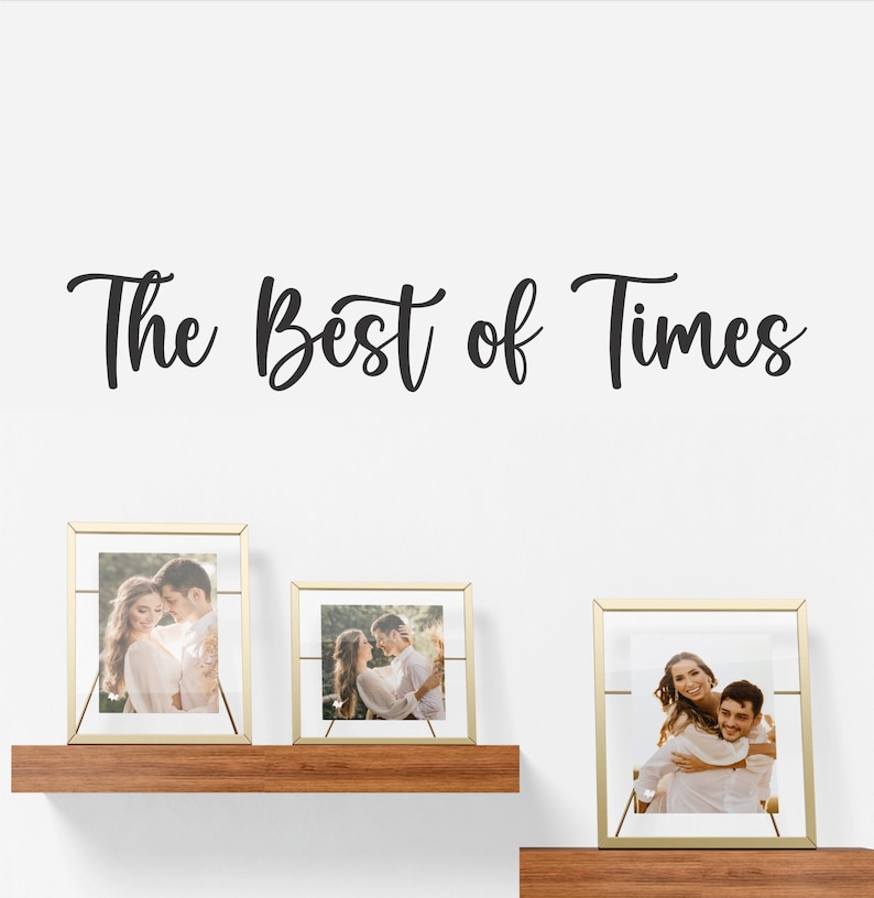 The Best of Times Wall Decal Family Wall Decal Picture Frame Decal Best of Times Decal image 1
