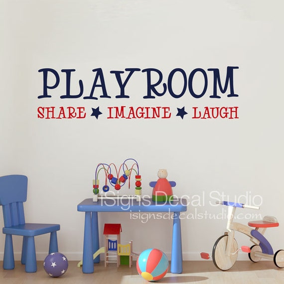 Playroom Wall Decal Share Imagine Laugh
