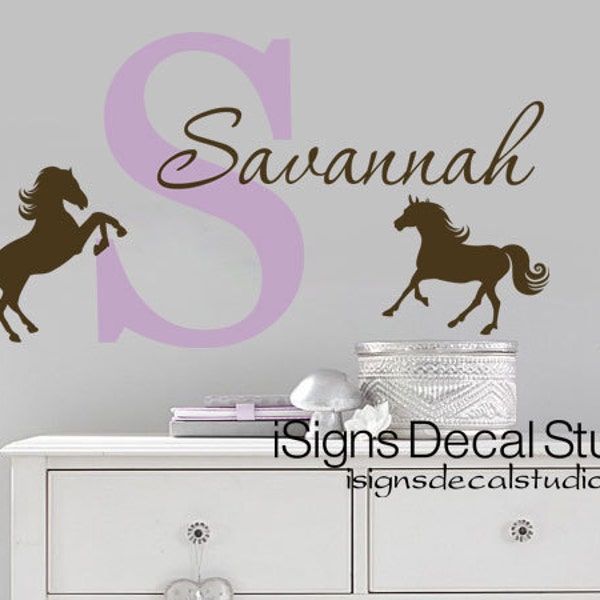 Horse Wall Decals Etsy