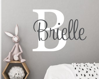 Girls Nursery Decal - Girls Name Decal - Custom Nursery Decals - Girls Wall Decals