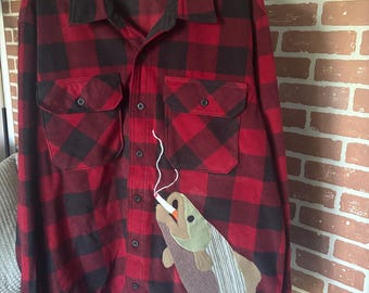 Smoking Fish Red & Black Plaid