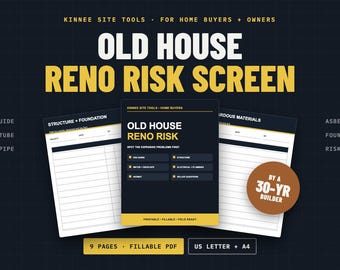 Checklist voor de aankoop van een oud huis – Renovatierisico's: Asbest, oude bedrading (knob & tube), polyethyleenbiologisch afdichtmiddel (Poly-B), olietank (PDF)