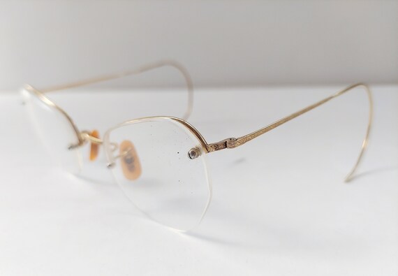 1920s Rimless Art Deco Gladses Frames - Gem