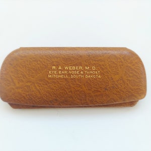 Vintage 1930s Brown Eyeglasses Case