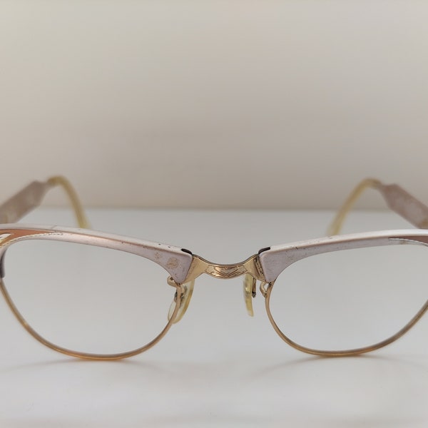 Vintage 1960s Light Pink Eyeglasses Frames