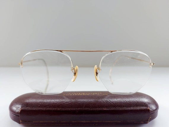 Vintage 1940s Octagonal Eyeglasses Frames - Gem