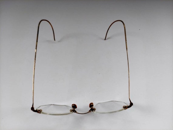 Vintage 1920s Art Deco Octsgonal Eyeglasses Frames - image 4