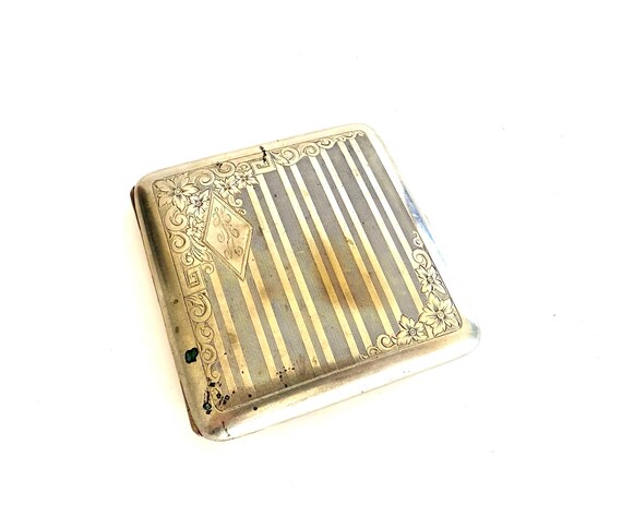 1920s Silver Cigarette Case - image 1