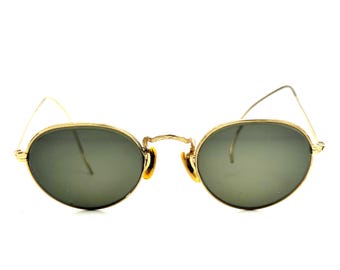 Vintage 1930s 12k Gold Sunglasses Vintage 12k Gold 1930s Sunglasses | Mercari main image 4