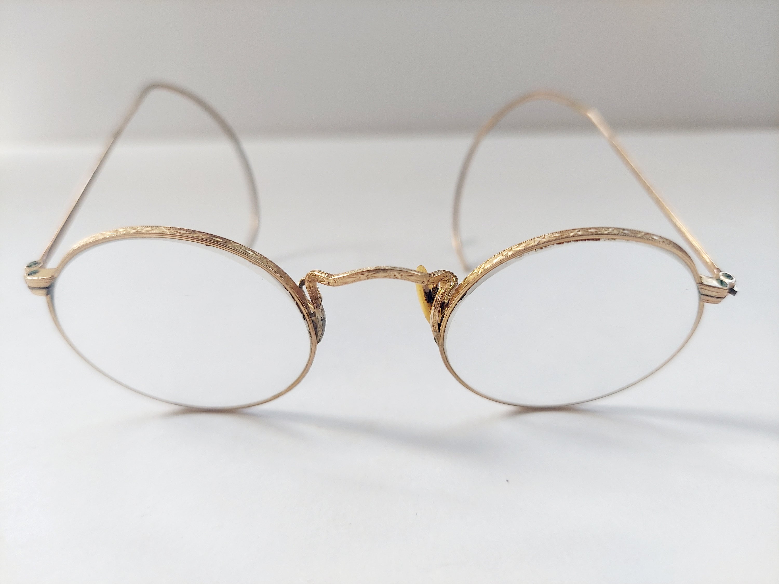 1920s Gold Round Rimmed 12k Gold Filled Eyeglasses Frames - Etsy