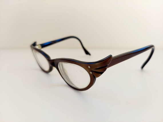 Vintage 1960s cats eye glasses - image 3