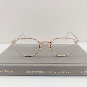 Vintage American Optica 1940s 12k Gold Round Rimmed Eyeglasses Frames