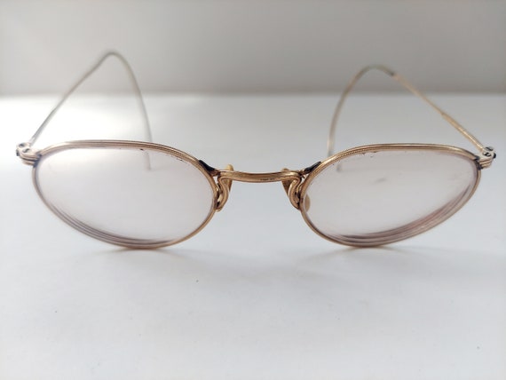 Vintage B&L Eyeglasses: 1/10 12K Gold Filled Semi-frame With Case