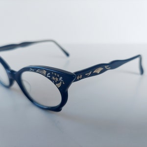 1960s Black Cats Eye Glasses Frames