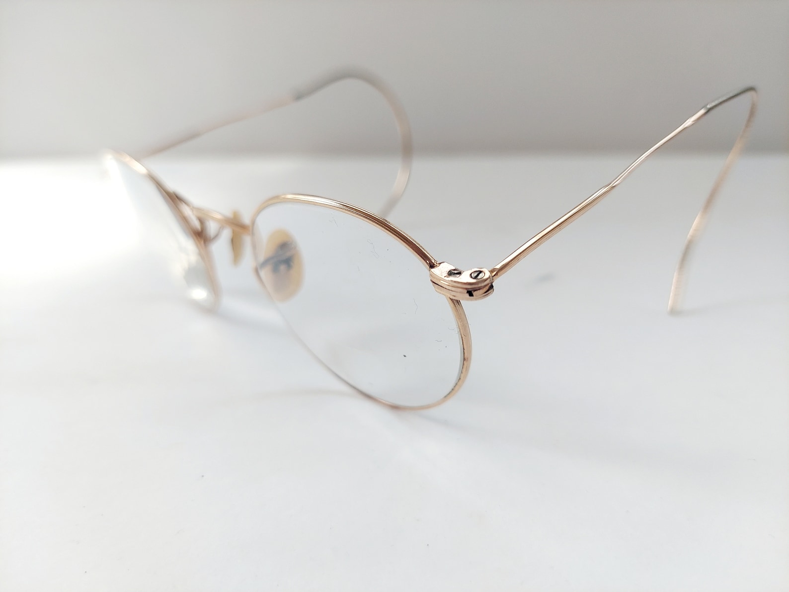 Vintage 1940s Gold Round Rimmed Ornate Eyeglasses Frames - Etsy