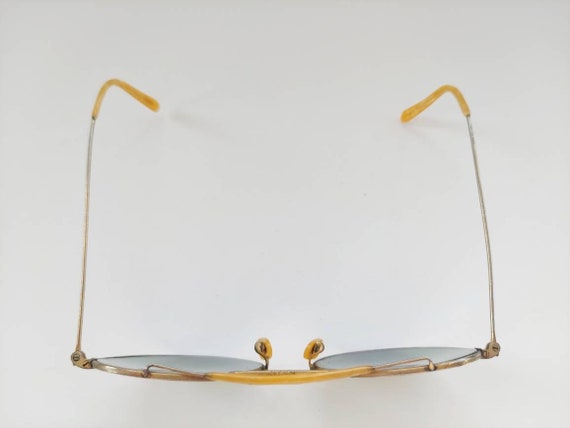 Vintage 1960s Green and Gold Eyeglasses Frames - image 4