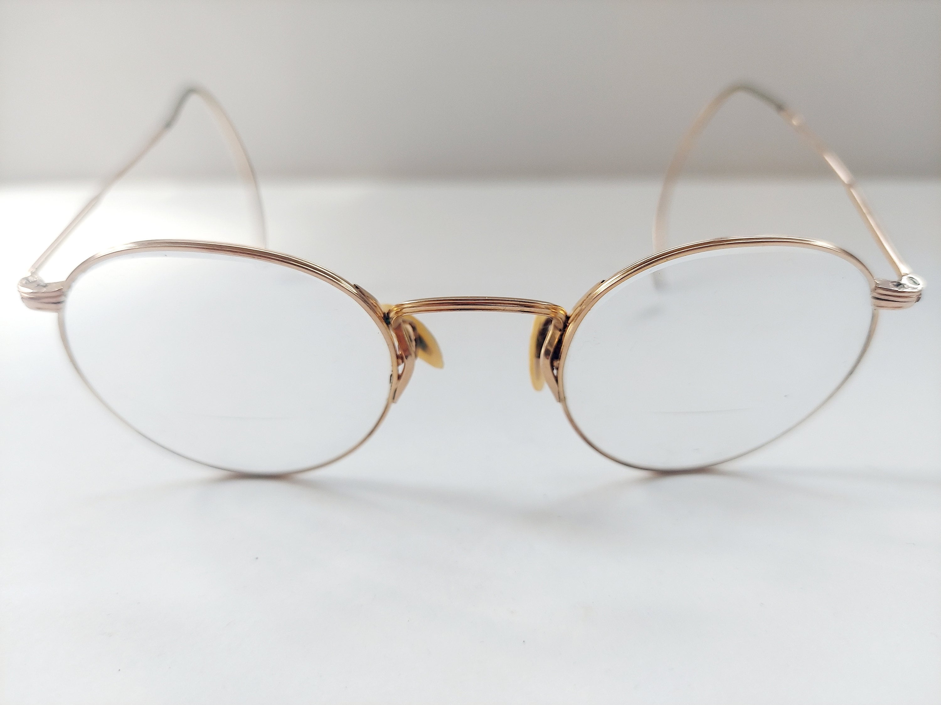 Vintage 1940s Gold Round Rimmed Ornate Eyeglasses Frames - Etsy